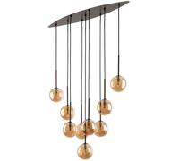 TK Lighting Esme lampada sospesa x6 W marrone 6149