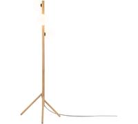 TK Lighting Estera Wood lampada da terra 3x6 W bianco 5809
