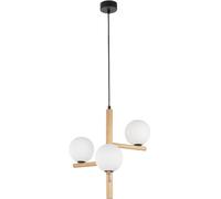 TK Lighting Estera Wood lampada sospesa 3x6 W bianco-legno 6799