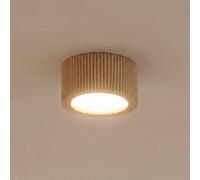 TK Lighting Faretto da soffitto Eve, altezza 4,5 cm, GX53, legno TK Lighting