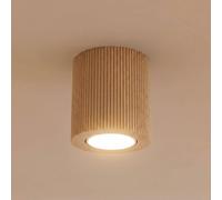TK Lighting Faretto da soffitto Eve, altezza 8,5 cm, attacco GU10, legno TK Lighting