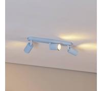 TK Lighting Faretto da soffitto Livia, azzurro, 52 cm, a 3 luci, metallo, GU10 TK Lighting