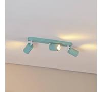 TK Lighting Faretto da soffitto Livia, verde menta, 52 cm, a 3 luci, metallo, GU10 TK Lighting