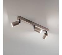 TK Lighting Faretto da soffitto Top, regolabile, marrone, lineare a 3 luci TK Lighting