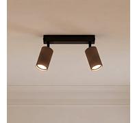 TK Lighting Faretto da soffitto Tune, a 2 luci, marrone, metallo, lunghezza 44 cm TK Lighting