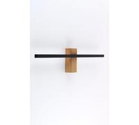 TK Lighting Flash lampada da parete 1x30 W nero-legno 6625