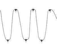 TK Lighting Girlanda ghirlanda esterna x15 W nero 10183