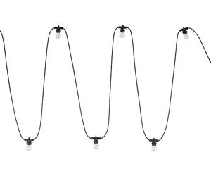TK Lighting Girlanda ghirlanda esterna x15 W nero 10183
