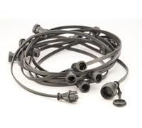 TK Lighting Girlanda ghirlanda esterna x15 W nero 4390