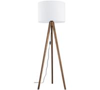 TK Lighting Grand lampada da terra 1x15 W bianco-legno 16003