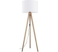 TK Lighting Grand lampada da terra 1x15 W bianco-legno 16006