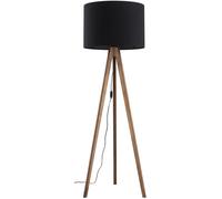 TK Lighting Grand lampada da terra 1x15 W nero-legno 16005