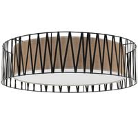 TK Lighting Harmony plafoniera 4x15 W nero-marrone 4556