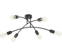 TK Lighting Helix lampada da soffitto 6x15 W nero 4679