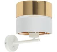 TK Lighting Hilton lampada da parete 1x15 W bianco-oro 4770