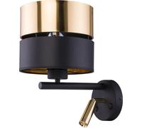 TK Lighting Applique Hilton nero/oro con lampada a LED da lettura TK Lighting