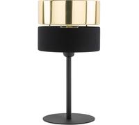 TK Lighting Hilton lampada da tavolo 1x15 W nero-oro 16051