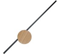 TK Lighting Java lampada da parete 1x36 W nero-legno 1441