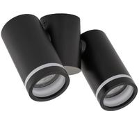 TK Lighting Jet lampada da soffitto 2x10 W nero 4539