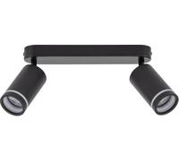 TK Lighting Jet lampada da soffitto 2x10 W nero 6912