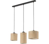 TK Lighting Juta lampada sospesa 3x15 W nero 4954