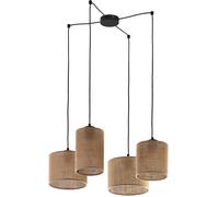 TK Lighting Juta lampada sospesa 4x15 W marrone 6585