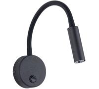 TK Lighting Applique Lagos, 45 cm, nero, lampada da lettura, regolabile, G9 TK Lighting