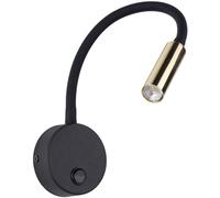 TK Lighting Lagos lampada da parete 1x6 W nero-oro 10039