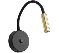 TK Lighting Lagos lampada da parete 1x6 W nero-oro 10201