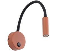 TK Lighting Lagos lampada da parete 1x8 W nero-rosso 11448