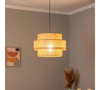 TK Lighting Lampada a sospensione Calisto, Jute, marrone naturale, 1 luce, Ø 50 cm TK Lighting
