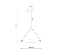 TK Lighting Cono lampada sospesa 1x15 W marrone 10089