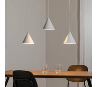 TK Lighting Lampada a sospensione CONO, a 3 luci, Linear, lunghezza 75 cm, bianco TK Lighting