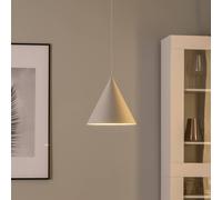 TK Lighting Lampada a sospensione CONO, luce singola, Ø 25 cm, beige TK Lighting