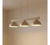 TK Lighting Lampada a sospensione Oslo, color sabbia, a 3 luci, lunghezza 118 cm, E27 TK Lighting