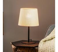 TK Lighting Lampada da tavolo Chicago con paralume in lino TK Lighting