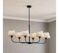 TK Lighting Chicago lampada sospesa 6x60 W nero 3999