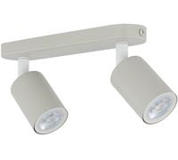 TK Lighting Livia lampada da soffitto 2x10 W beige 10239