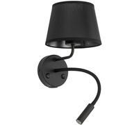 TK Lighting Maja lampada da parete 2x15 W nero 10203