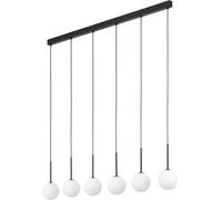 TK Lighting Martin lampada sospesa 6x6 W bianco-nero 4504