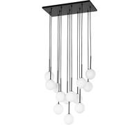 TK Lighting Martin lampada sospesa x6 W bianco-nero 10079