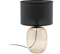 TK Lighting Melody lampada da tavolo 1x15 W nero-ambra 5988