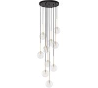 TK Lighting Nilos lampada sospesa x6 W nero-oro 5944
