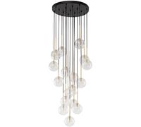 TK Lighting Nilos lampada sospesa x6 W nero-oro 5945