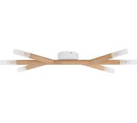 TK Lighting Noble lampada da parete 6x6 W bianco-legno 4525