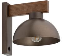 TK Lighting Oslo lampada da parete 1x15 W legno-marrone 6279
