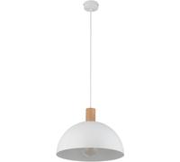 TK Lighting Oslo lampada sospesa 1x15 W bianco-legno 4851