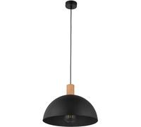 TK Lighting Oslo lampada sospesa 1x15 W nero-legno 4852