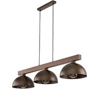 TK Lighting Oslo lampada sospesa 3x15 W legno-marrone 6299