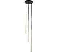 TK Lighting Piano lampada sospesa 3x8 W nero-oro 10117